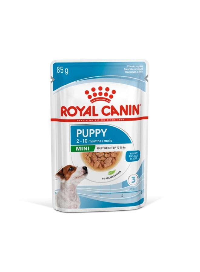 رويال كانين طعام جاف للجراء الصغيرة من سايز هيلث نيوتريشن (أكياس) 12 × 85 غرام - Image 1